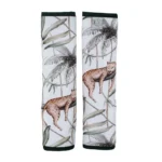 Βαμβακερά προστατευτικά ζώνης ασφαλείας 2 όψεων με print Jungle Animals