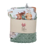 Βρεφική βελουτέ κουβέρτα με print Pumpkins