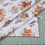 Βρεφική βελουτέ κουβέρτα με print Pumpkins - Image 2