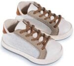 Δετό Τρίχρωμο Σνίκερ Λευκό Γκρι Ταμπά