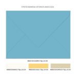 Προσκλητήριο γάμου & βάπτισης με λεμόνια και μπλε ρουά χρωματισμούς. - Image 3