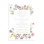 Προσκλητήριο γάμου & βάπτισης σε Wildflowers.