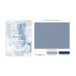 Προσκλητήριο γάμου & βάπτισης σε Abstract watercolor. - Image 2