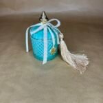 Βεραμάν φοντανιέρα γούρι με μπεζ φούντα