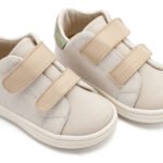 Σνίκερ με Διπλή Μπαρέτα Χρατς Λευκό Μπεζ