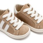 Δετά Δίχρωμα Σνίκερς Μπεζ Λευκό