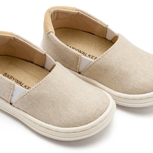 Υφασμάτινa Loafers Μπεζ