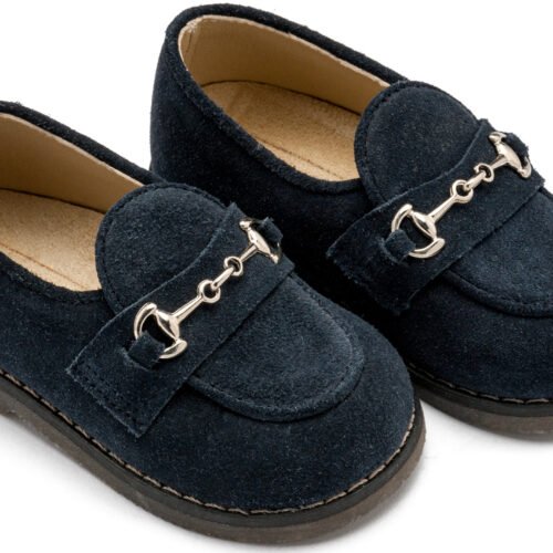 Loafers με Μεταλλική Αγράφα Μπλε