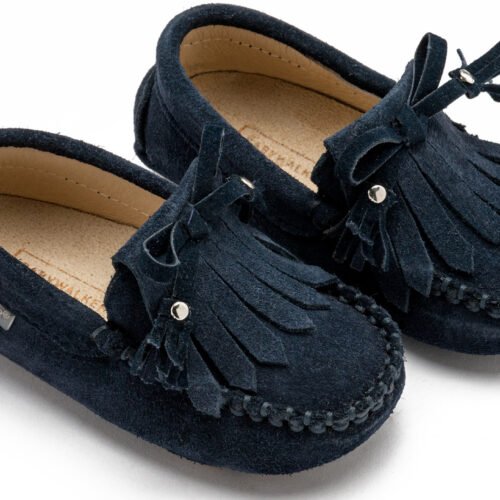 Loafer με Κρόσια και Φιογκάκι Μπλε