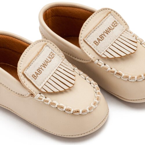 Δερμάτινο Loafer Εκρού