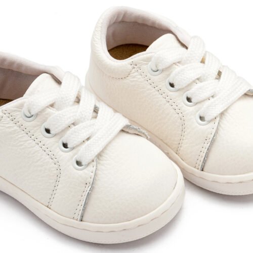 Δερμάτινο Δετό Sneakers Λευκό