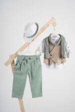 Βαπτιστικό κοστούμι Piccolino Jose σε χρώμα Mint