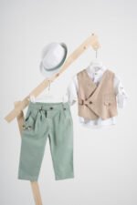 Βαπτιστικό κοστούμι Piccolino Jose σε χρώμα Mint - Image 3