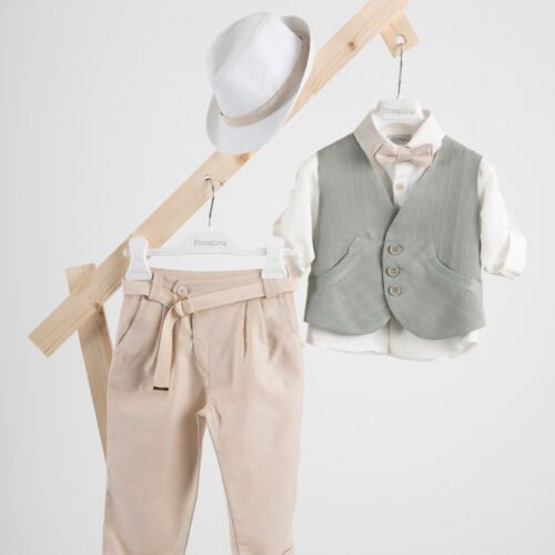 Βαπτιστικό κοστούμι Piccolino Chris σε χρώμα Beige