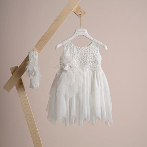 Βαπτιστικό φόρεμα Piccolino Elsa Ivory